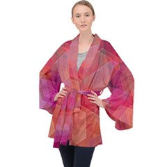 Abstract Background Texture Velvet Kimono Robe