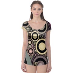 Art Retro Design Vintage Boyleg Leotard 