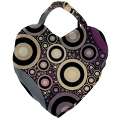 Art Retro Design Vintage Giant Heart Shaped Tote by Wegoenart