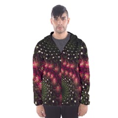 Background Texture Pattern Art Hooded Windbreaker (men) by Wegoenart