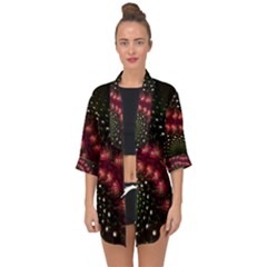 Background Texture Pattern Art Open Front Chiffon Kimono by Wegoenart