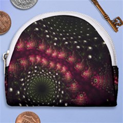 Background Texture Pattern Art Horseshoe Style Canvas Pouch