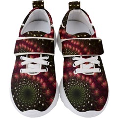 Background Texture Pattern Art Kids  Velcro Strap Shoes