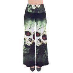 Screaming Skull Human Halloween So Vintage Palazzo Pants by Wegoenart