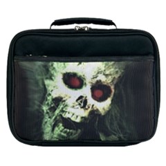 Screaming Skull Human Halloween Lunch Bag by Wegoenart