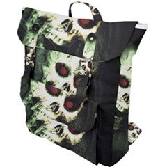 Screaming Skull Human Halloween Buckle Up Backpack