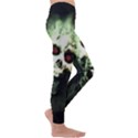 Screaming Skull Human Halloween Kids  Lightweight Velour Leggings View3