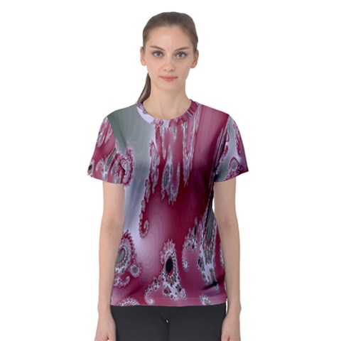 Fractal Gradient Colorful Infinity Women s Sport Mesh Tee by Wegoenart