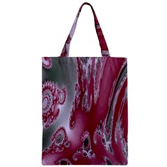 Fractal Gradient Colorful Infinity Zipper Classic Tote Bag by Wegoenart