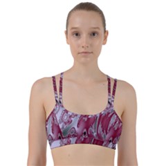 Fractal Gradient Colorful Infinity Line Them Up Sports Bra by Wegoenart