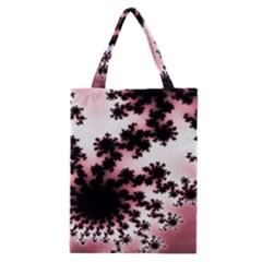 Fractal Pattern Pink Classic Tote Bag by Wegoenart