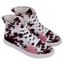 Fractal Pattern Pink Men s Hi-Top Skate Sneakers View3