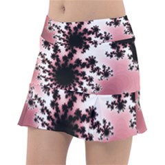 Fractal Pattern Pink Tennis Skirt