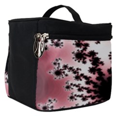 Fractal Pattern Pink Make Up Travel Bag (small)