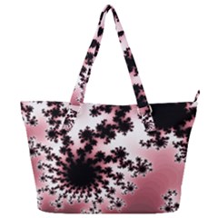 Fractal Pattern Pink Full Print Shoulder Bag