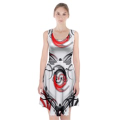 Abstract Fractal Digital Art Racerback Midi Dress by Wegoenart