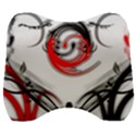 Abstract Fractal Digital Art Velour Head Support Cushion View1