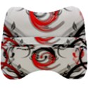 Abstract Fractal Digital Art Velour Head Support Cushion View2