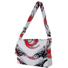 Abstract Fractal Digital Art Full Print Messenger Bag