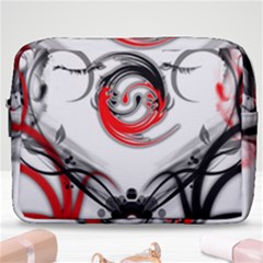 Abstract Fractal Digital Art Make Up Pouch (large)