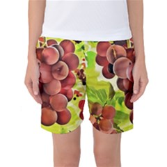 Grape Harvest Nature Figure Rustic Women s Basketball Shorts by Wegoenart