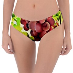 Grape Harvest Nature Figure Rustic Reversible Classic Bikini Bottoms by Wegoenart