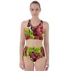 Grape Harvest Nature Figure Rustic Racer Back Bikini Set by Wegoenart