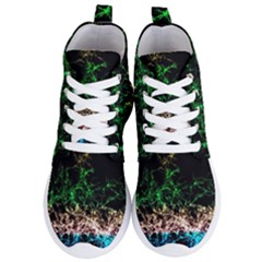 Wallpaper Fractal Lines Abstract Women s Lightweight High Top Sneakers by Wegoenart