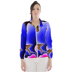 Fractal Background Pattern Color Windbreaker (women) by Wegoenart