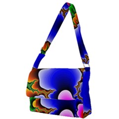 Fractal Background Pattern Color Full Print Messenger Bag by Wegoenart