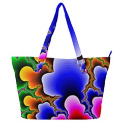 Fractal Background Pattern Color Full Print Shoulder Bag by Wegoenart