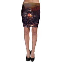 Fractal Mandelbulb 3d Action Bodycon Skirt by Wegoenart