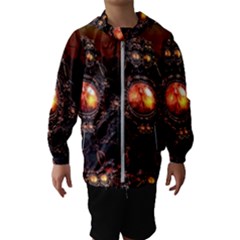 Fractal Mandelbulb 3d Action Hooded Windbreaker (kids) by Wegoenart