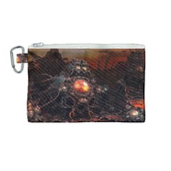 Fractal Mandelbulb 3d Action Canvas Cosmetic Bag (medium) by Wegoenart