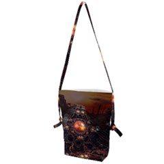 Fractal Mandelbulb 3d Action Folding Shoulder Bag by Wegoenart