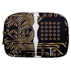 Brain Circuit Board Pcb Computer Make Up Pouch (small) by Wegoenart