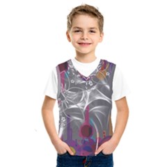 Flora Entwine Fractals Flowers Kids  Sportswear by Wegoenart