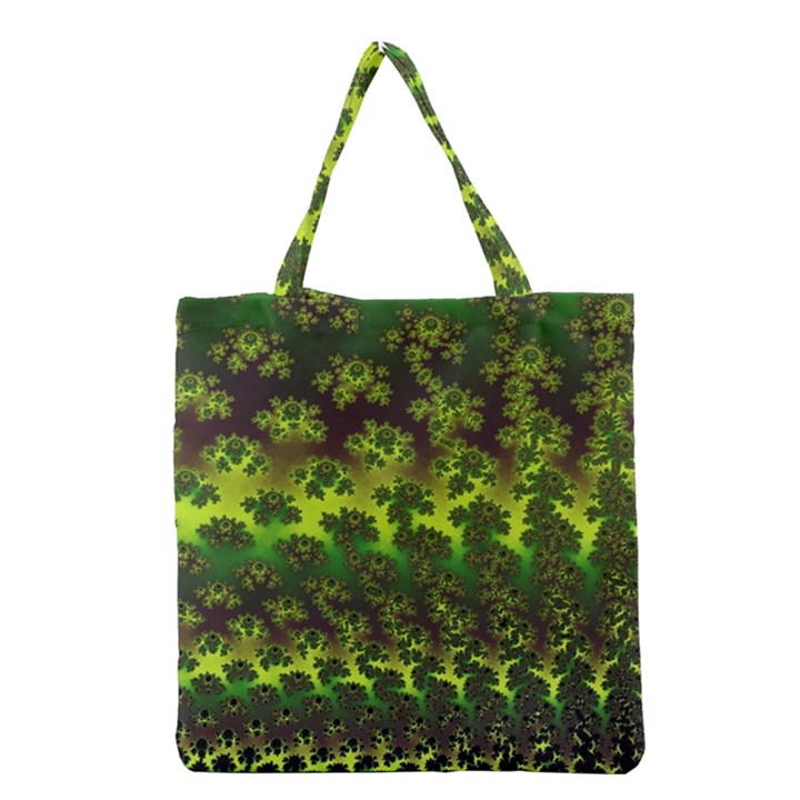 Fractal Gradient Colorful Infinity Grocery Tote Bag