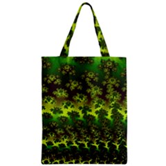 Fractal Gradient Colorful Infinity Zipper Classic Tote Bag by Wegoenart