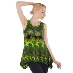 Fractal Gradient Colorful Infinity Side Drop Tank Tunic by Wegoenart