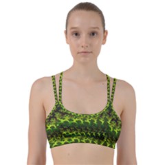 Fractal Gradient Colorful Infinity Line Them Up Sports Bra by Wegoenart