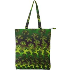 Fractal Gradient Colorful Infinity Double Zip Up Tote Bag by Wegoenart