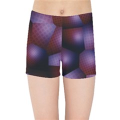 Fractal Rendering Kids  Sports Shorts by Wegoenart