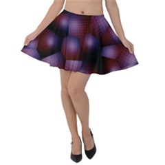 Fractal Rendering Velvet Skater Skirt by Wegoenart