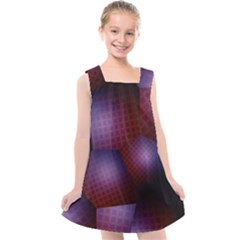 Fractal Rendering Kids  Cross Back Dress by Wegoenart