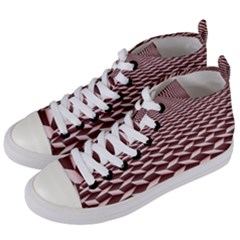 Graphics Geometric Paul Background Women s Mid-top Canvas Sneakers by Wegoenart