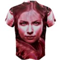 Portrait Woman Red Face Pretty Men s Cotton Tee View2