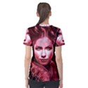 Portrait Woman Red Face Pretty Women s Sport Mesh Tee View2