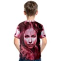 Portrait Woman Red Face Pretty Kids  Cotton Tee View2