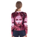 Portrait Woman Red Face Pretty Women s Long Sleeve Tee View2